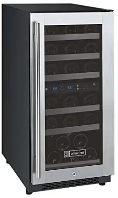 Allavino VSWR30-2SSRN Dual Zone Wine Cooler Refrigerator