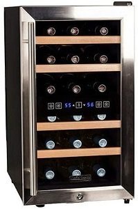 Koldfront TWR187ESS 18 Bottle Free Standing Dual Zone Wine Refrigerator