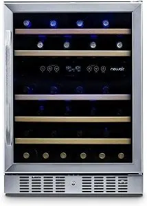 NewAir Dual Zone 46 Bottle Built-In Wine Refrigerator