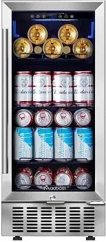 Aobosi 94 Cans Built-in Beverage Cooler and Refrigerator