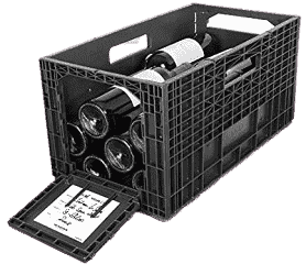 Flexible Plastic Wine Crates for Wine Collectors