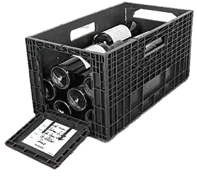 Flexible Plastic Wine Crates for Wine Collectors
