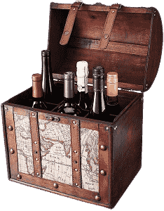 Twine 6 Bottle Wooden Wine Box