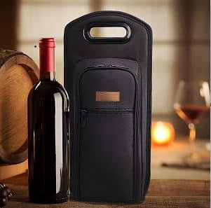 ALLCAMP Wine Travel Bag with Insulated Wine Carrier