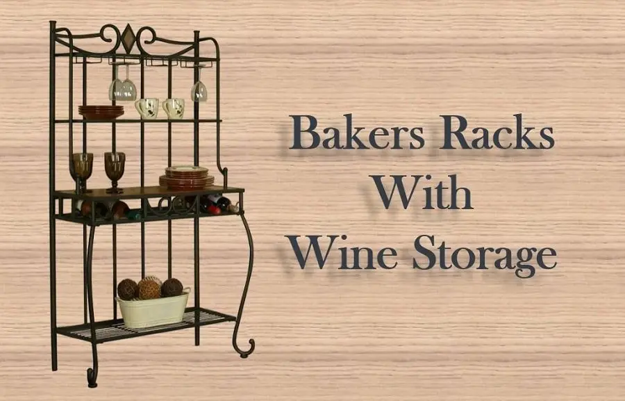 Bakers Racks with Wine Storage