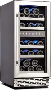 Phiestina 15 Inch Dual Zone Wine Cooler Refrigerator