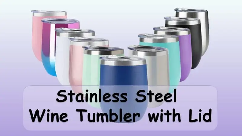 Stainless Steel Wine Tumbler with Lid