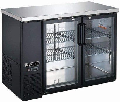 PEAK COLD 2 Glass Door Commercial Beer Fridge Cooler