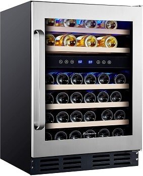 <strong>Kalamera 45-Bottle Dual-Zone Built-in Wine Cooler</strong>