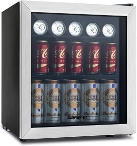 KUPPET 62-Can Mini Beverage Cooler and Refrigerator