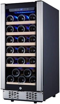 STAIGIS 15 Inch 30 Bottles Wine Fridge With Lock