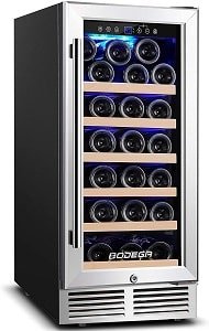 BODEGA 15 Inch 31 Bottle Front Vent Built-in Wine Fridge