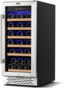 Colzer 15 Inch 32 Bottle Single Zone Wine Cooler Refrigerators