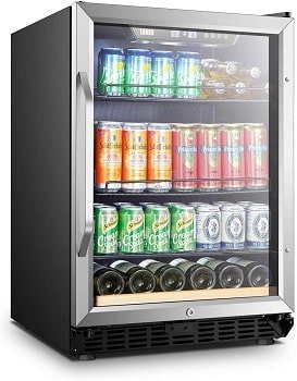 Lanbo 110 Cans 6 Bottles Built-in Beverage Refrigerator