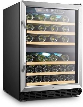 Lanbo 44 Bottle Built-in Dual Zone Compressor Wine Cooler