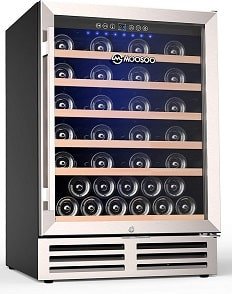 MOOSOO 24 Inch 51 Bottle Compressor Wine Refrigerator