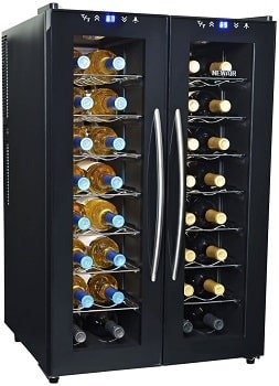 NewAir 32-Bottle Dual Zone Thermoelectric Wine Cooler