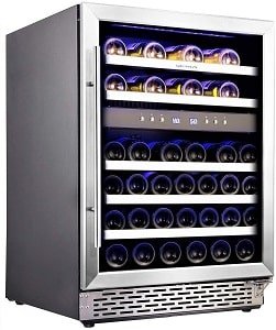Phiestina 46 Bottle Dual Zone Compressor Cooling Wine Cooler