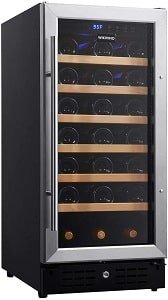 WIKIVINO 15 Inch 33 bottles Freestanding Wine Fridge