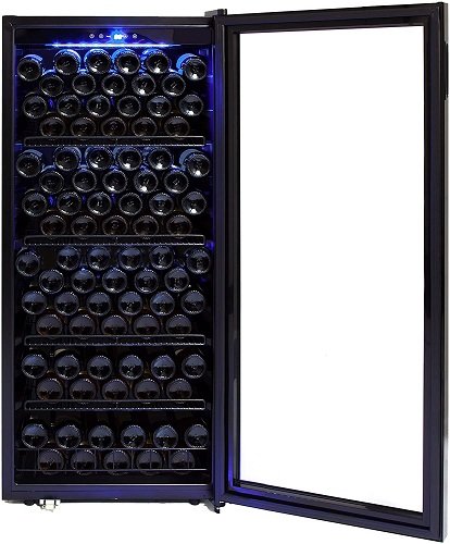 Whynter FWC-1201BB 124 Bottle Freestanding Cabinet Wine Refrigerators