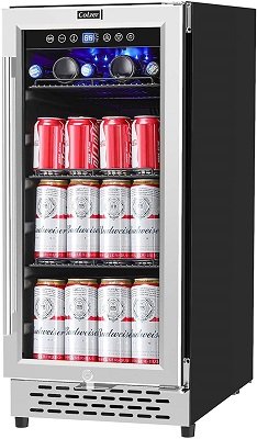 Colzer Under Counter 126 Cans Mini Beverage Cooler