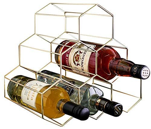 PENGKE 6 Bottles Freestanding Coolest Wine Rack
