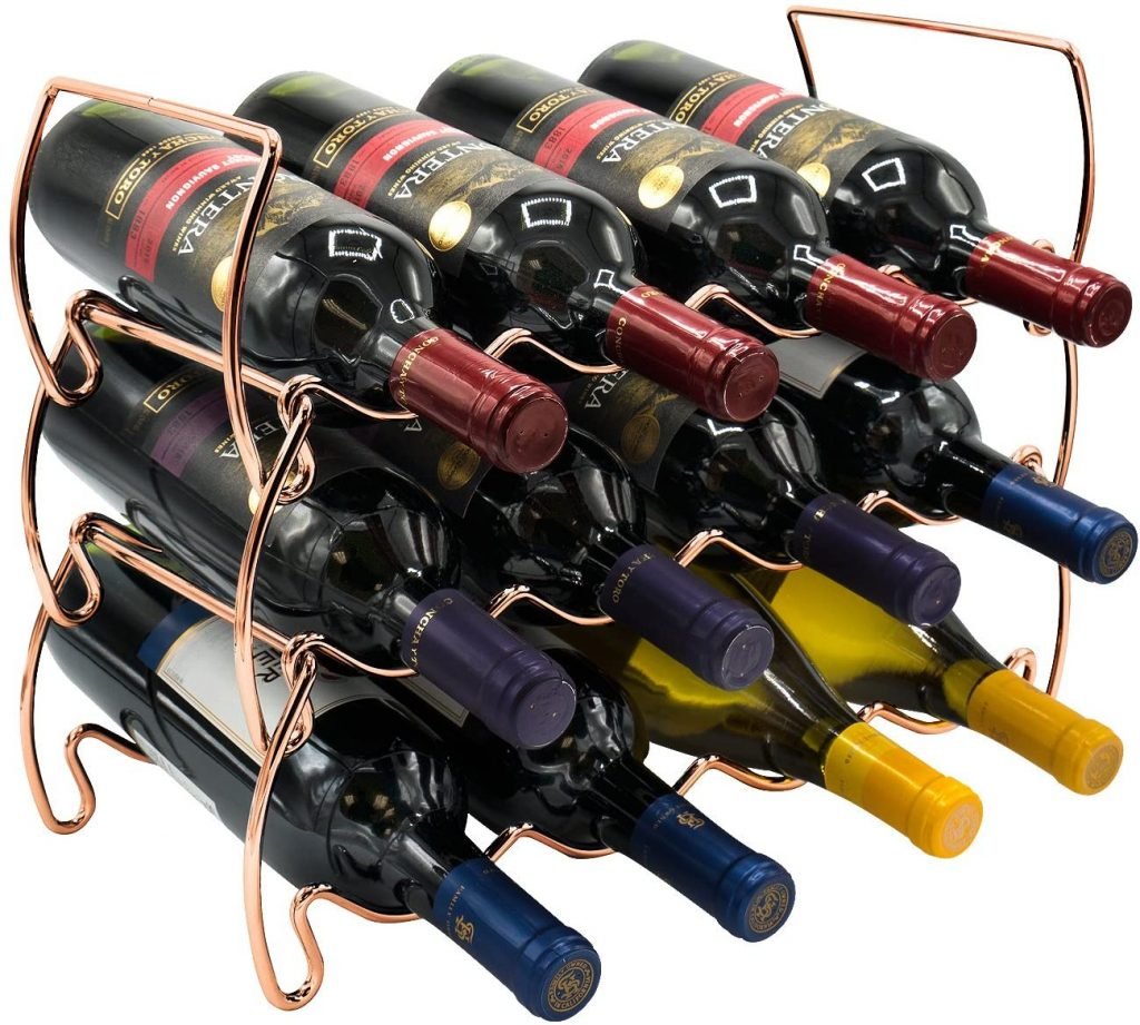 Sorbus 3-Tier Stackable Coolest Wine Racks for Bottles