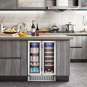 aobosi built-in wine and beverage cooler