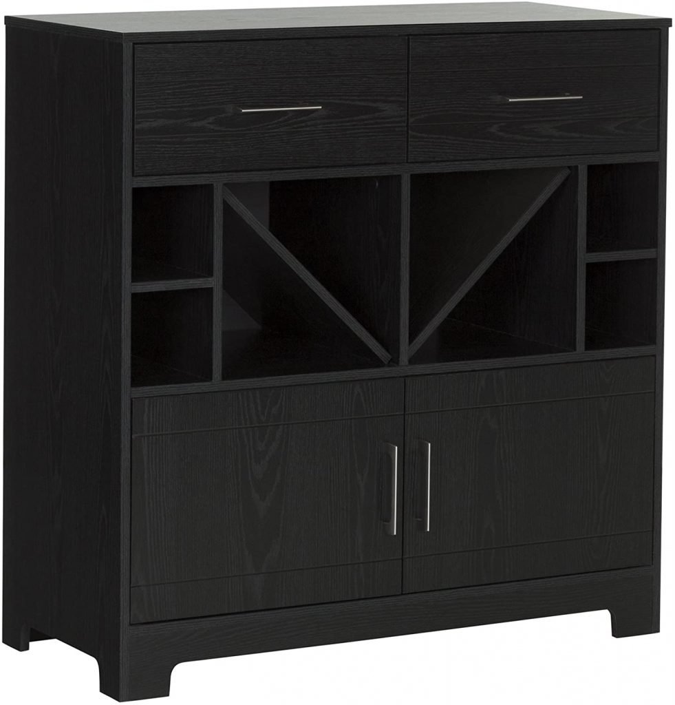South Shore Vietti Wine Bar Cabinet with Liquor and Drawers