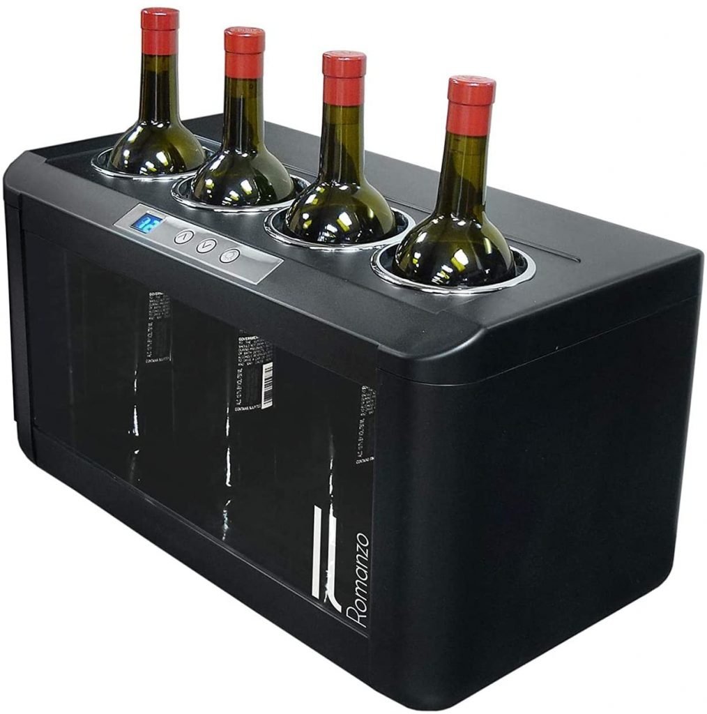 Vinotemp IL-OW004 Il Romanzo 4 Bottle Beverage Capacity Open Wine Cooler