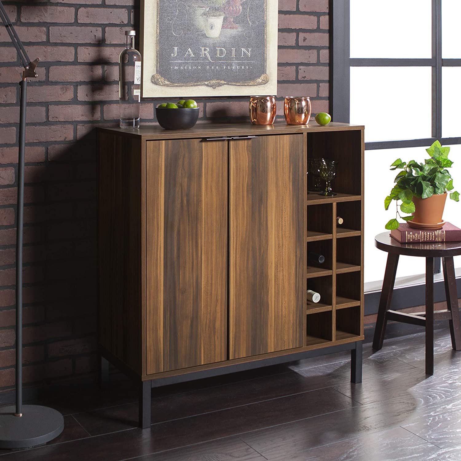 12 Best Wine Bar Cabinets Of 2024 Reviews Buying Guide   Walker Edison Mid Century Modern Bar Cabinet 