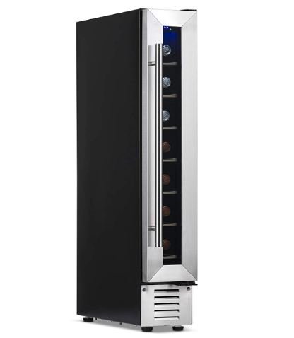 NewAir 6 Inch Stainless Steel Tall Wine Fridge Refrigerator