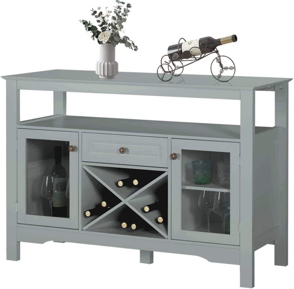 Yokstore Buffet Sideboard Wooden Wine Storage Cabinet