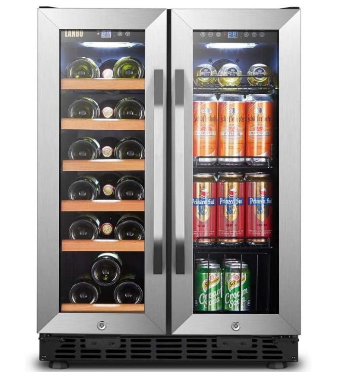 Lanbo 24 Inch Dual Zone Built-in Wine and Drink Center