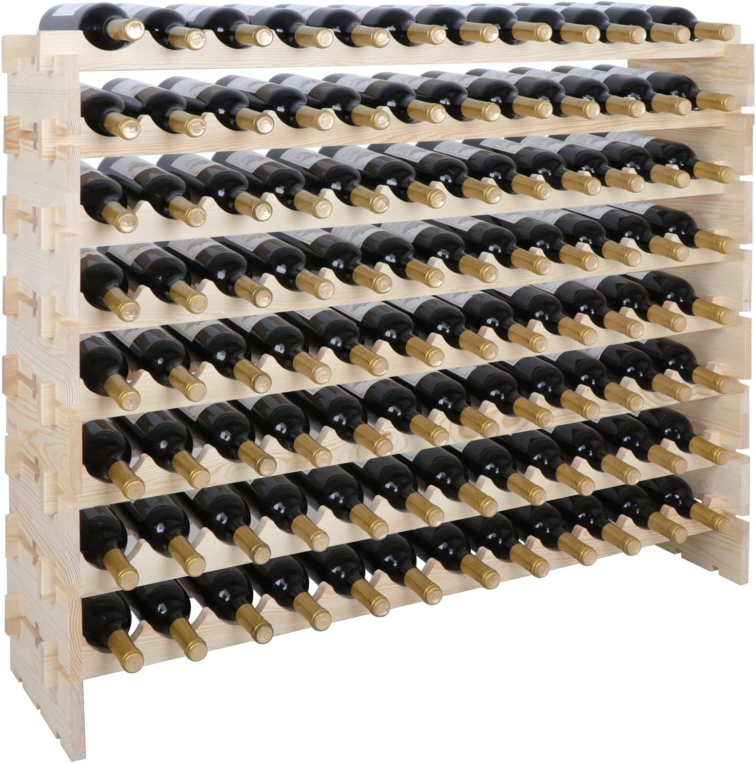 Smartxchoices Stackable Modular Wine Rack For Basement