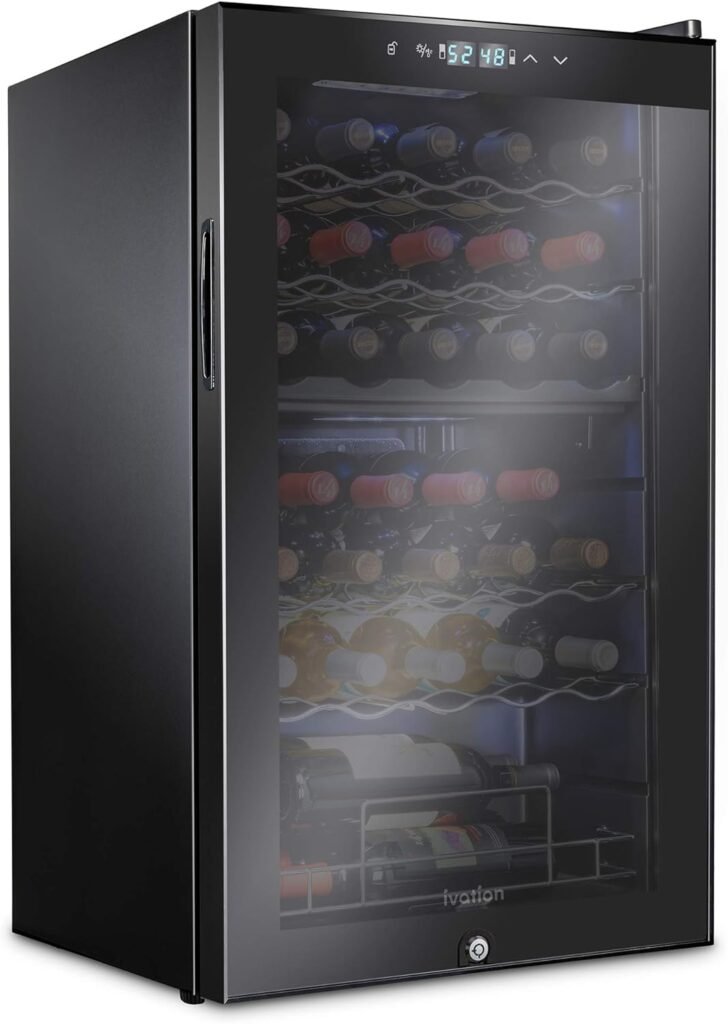 Ivation 33 Bottle Dual Zone Wine Cooler Refrigerator Review