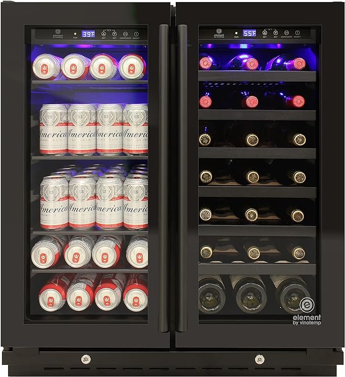 Vinotemp EL-BWC101-01 Dual Zone Wine Cooler Refrigerator